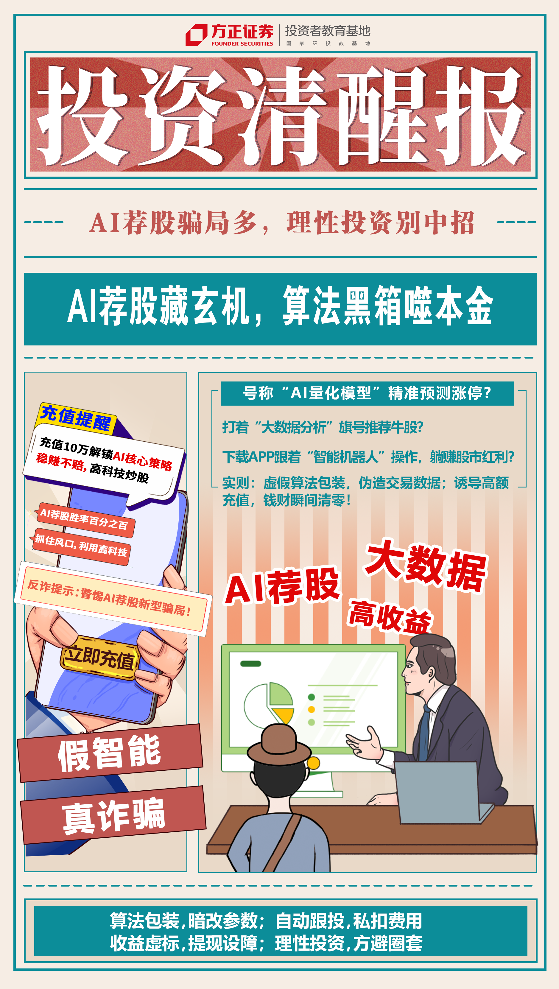 投资清醒报——AI荐股骗局多，理性投资别中招.png